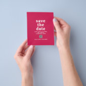 QR Code Viva Magenta Budget Huwelijk Opsparen De D Flyer (Hand)