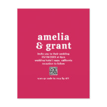 QR Code Viva Magenta Budget Huwelijksuitnodiging