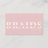 QR Code Vlechten Schoonheidssalon Vlechten Haarsty Visitekaartje (Voorkant)