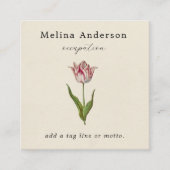 QR-code Vloervierkant Visitekaartje (Voorkant)