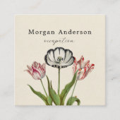 QR-code Vloervierkant Visitekaartje (Voorkant)