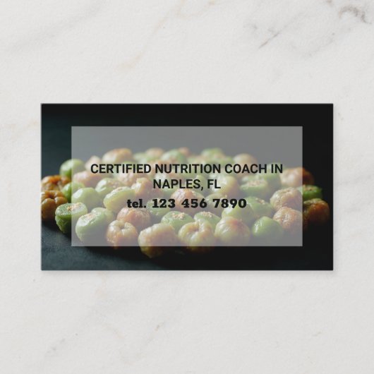 QR-code voedingsdeskundige Visitekaartje (Voorkant)