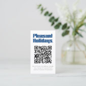 QR-code Voeg een dubbelzijdig Logo toe Visitekaartje (Staand voorkant)