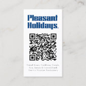 QR-code Voeg een dubbelzijdig Logo toe Visitekaartje (Voorkant)