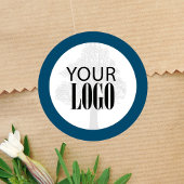 QR code Voeg je Logo eenvoudig toe Ronde Sticker