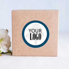 QR code Voeg je Logo eenvoudig toe Ronde Sticker