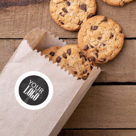 QR code Voeg je Logo eenvoudig toe Ronde Sticker