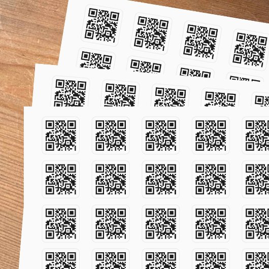 QR-code - Voer de URL van uw website in - Vierkante Sticker