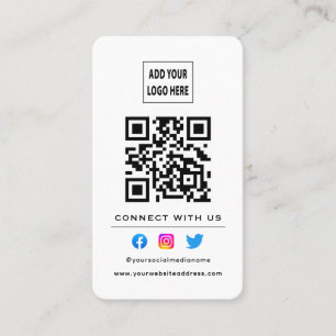 QR-code Volg Scan om contact met ons op te nemen W Visitekaartje