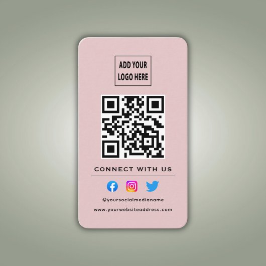 QR-code Volg Scan om met ons in contact te komen R Visitekaartje