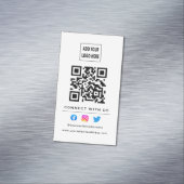 QR-code volgt scannen om verbinding te maken met o Magnetisch Visitekaartje (Voorbeeld)
