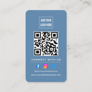 QR-code volgt scannen om verbinding te maken met o Visitekaartje
