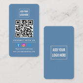 QR-code volgt scannen om verbinding te maken met o Visitekaartje (Voorkant / Achterkant)