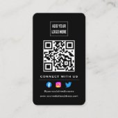 QR-code volgt scannen om verbinding te maken met z Visitekaartje (Voorkant)