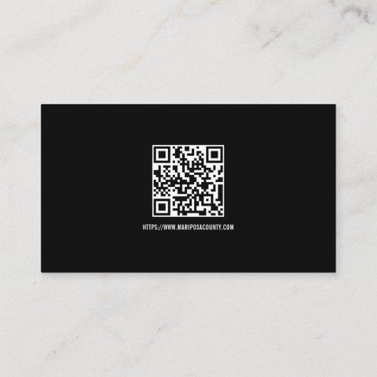 QR-code voor aangepaste Dispatcher Emergency Servi Visitekaartje (Achterkant)