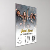 QR-code voor aangepaste tapenaam Tour Dates Folie Afdrukken (Laagn)