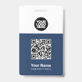 Qr-code voor aangepaste werknemers, streepjescode, badge