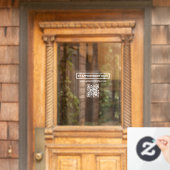 QR-code voor afspraak, gepersonaliseerde bedrijfsn Raamsticker (Huis Deur)