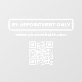 QR-code voor afspraak, gepersonaliseerde bedrijfsn Raamsticker (Vel)