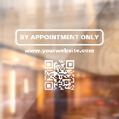 QR-code voor afspraak, gepersonaliseerde bedrijfsn Raamsticker (Vel 2)