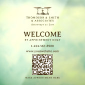 QR-code voor afspraak met advocaat Juridisch profe Raamsticker (Vel 3)