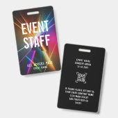 QR-code voor All Access-pas voor aangepast eveneme Badge (Voor- en achterkant)