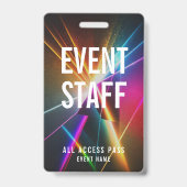 QR-code voor All Access-pas voor evenementpersonee Badge (Voorzijde)