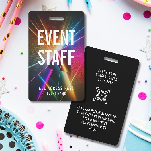 QR-code voor All Access-pas voor evenementpersonee Badge