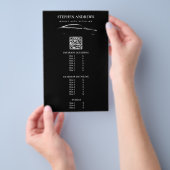 QR-code voor autode tailing reiniging auto reparat Flyer (Hand)