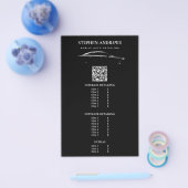 QR-code voor autode tailing reiniging auto reparat Flyer (Enkel)