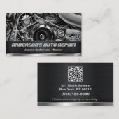 QR-code voor automatische reparatie van auto's Visitekaartje (Voorkant / Achterkant)