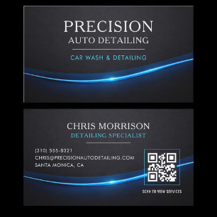 QR-code voor autowas & autodetailing Visitekaartje