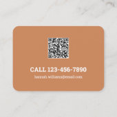 QR-code voor babysitdiensten Visitekaartje (Achterkant)