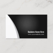 QR-code voor bedrijven - Professional Black White Visitekaartje (Achterkant)