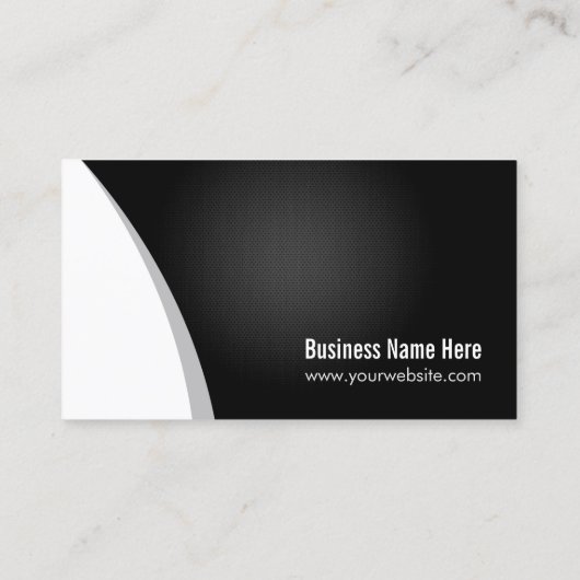 QR-code voor bedrijven - Professional Black White Visitekaartje (Achterkant)