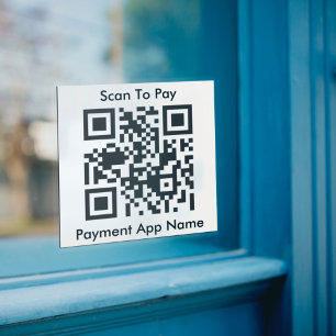 QR-code voor betaling Sticker