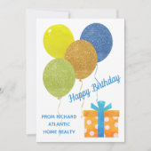 QR-code voor Birthday Kaart van het bedrijf (Voorkant)