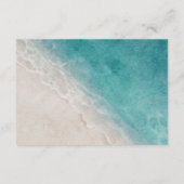 QR-code voor blauwe oceaanstrand Informatiekaartje (Achterkant)