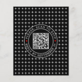 QR-code voor BUDGET We doen een zwarte trouwuitnod (Achterkant)