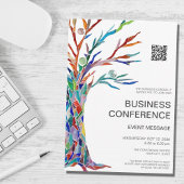 QR-code voor Business Conference Event Kaart