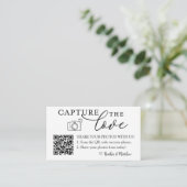 QR-code voor 'Capture the Love'-fotoalbum  Informatiekaartje (Staand voorkant)