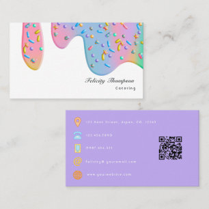 QR-code voor catering van voedsel Visitekaartje
