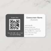 QR-code voor consultant Visitekaartje (Achterkant)