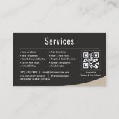 QR-code voor deck- en terrasinstallatie Visitekaartje (Achterkant)
