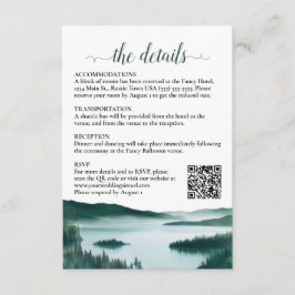 QR-code voor details trouwlocatie Rustic Mountain  Informatiekaartje