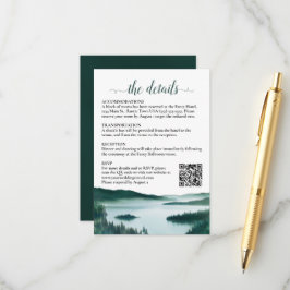 QR-code voor details trouwlocatie Rustic Mountain Informatiekaartje