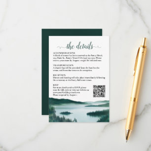 QR-code voor details trouwlocatie Rustic Mountain Informatiekaartje