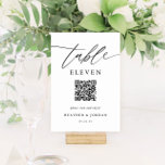 QR-code voor echt huwelijk Kaart<br><div class="desc">Rustic Weddenlijstnummers met QR-codetabelnummers</div>