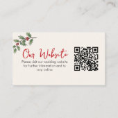 QR-code voor een speelse trouwerijwebsite voor vak Informatiekaartje (Voorkant)