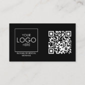 QR Code Voor en Achter Zakelijke Logo Professionee Visitekaartje (Achterkant)